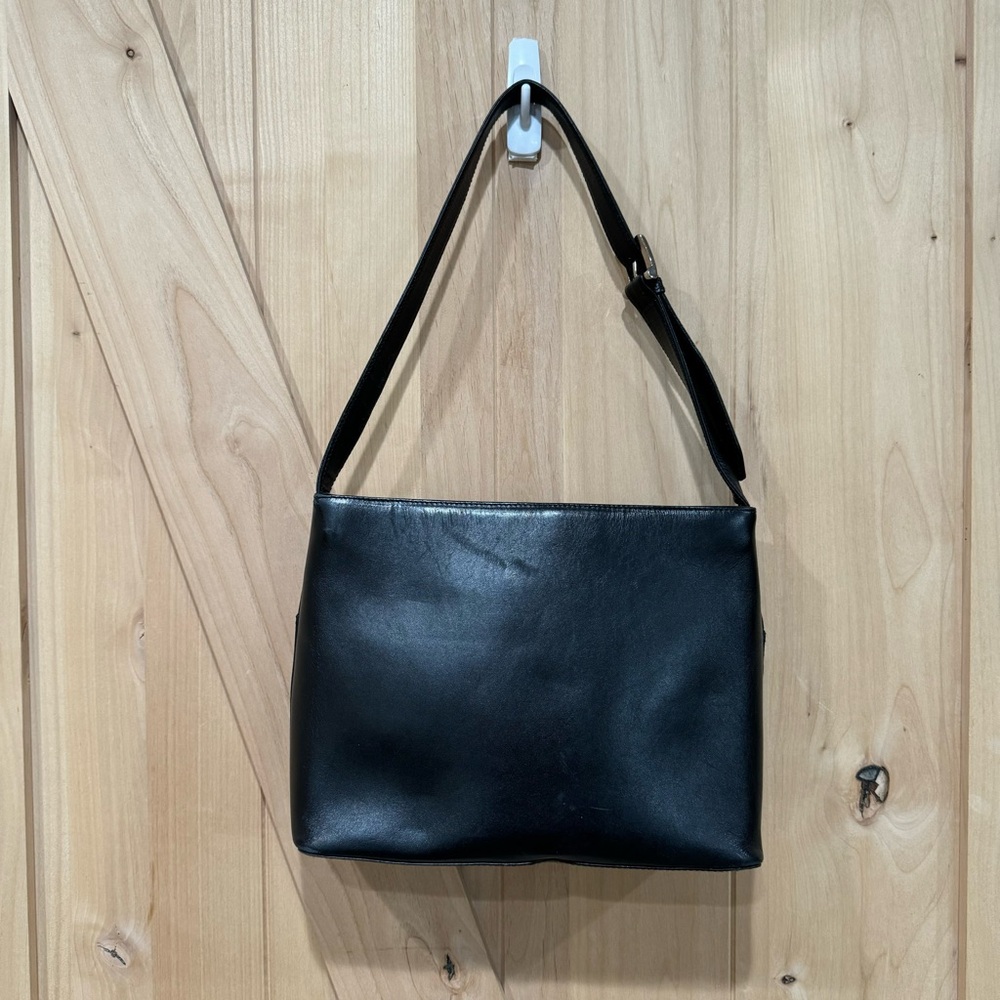 Paloma Piccaso Shoulder Bag Vintage Black Italian Leather Purse Bag - Picture 5 of 15